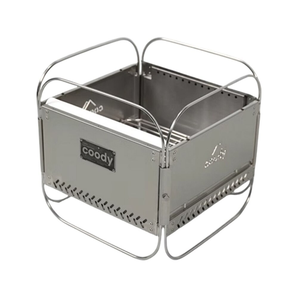 Coody 不鏽鋼二次燃燒焚火台 烤爐 火爐 露營 逐露天下-細節圖2