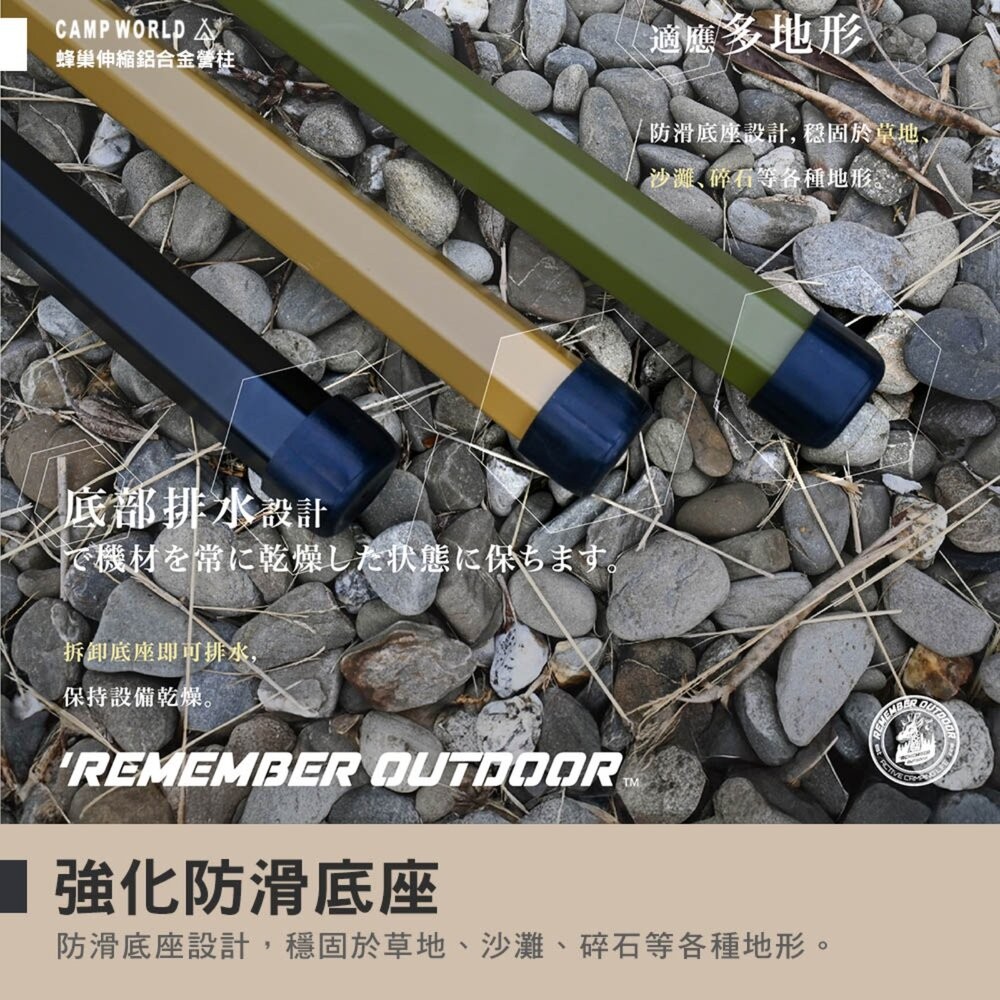 樂活不露 蜂巢伸縮鋁合金營柱 CP-01 鋁合金 2025 專利款式 六角 營柱 露營 逐露天下-細節圖7