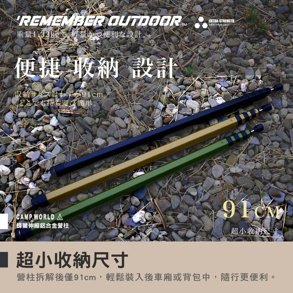 樂活不露 蜂巢伸縮鋁合金營柱 CP-01 鋁合金 2025 專利款式 六角 營柱 露營 逐露天下-細節圖8