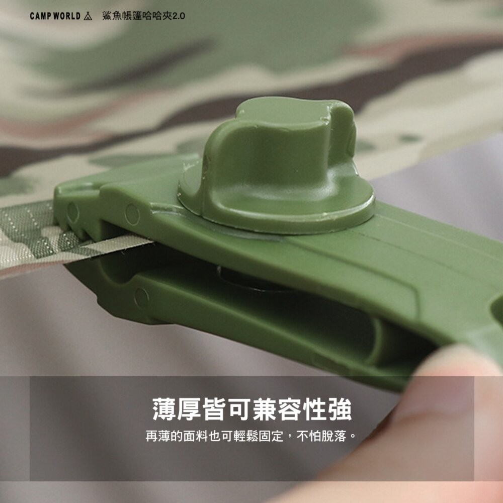 逐露天下 鯊魚帳篷哈哈夾2.0 天幕夾 鱷魚夾 帳篷夾 固定夾 露營 逐露天下-細節圖8