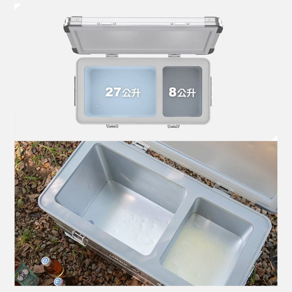 AMMOCHILL 雙槽雙溫控車載行動冰箱 保冰箱 冰桶 露營 逐露天下-細節圖9