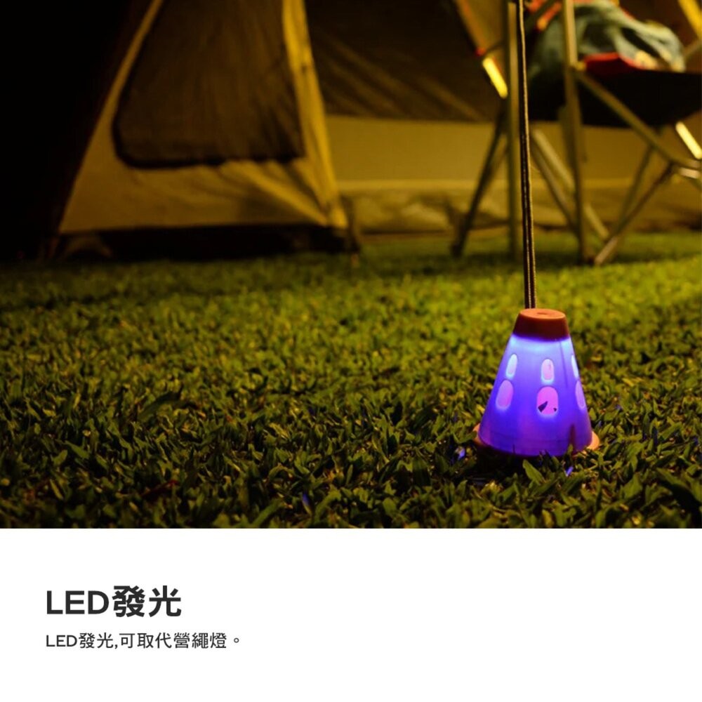 CEC LED發光營釘防踼錐 防踢三角錐 LED發光 LED營釘三角錐 露營 逐露天下-細節圖6