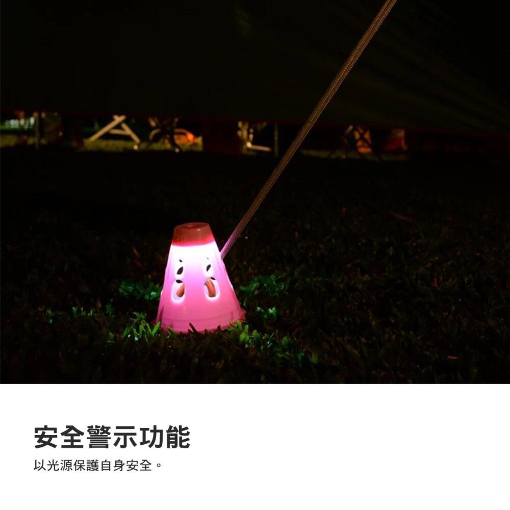 CEC LED發光營釘防踼錐 防踢三角錐 LED發光 LED營釘三角錐 露營 逐露天下-細節圖7