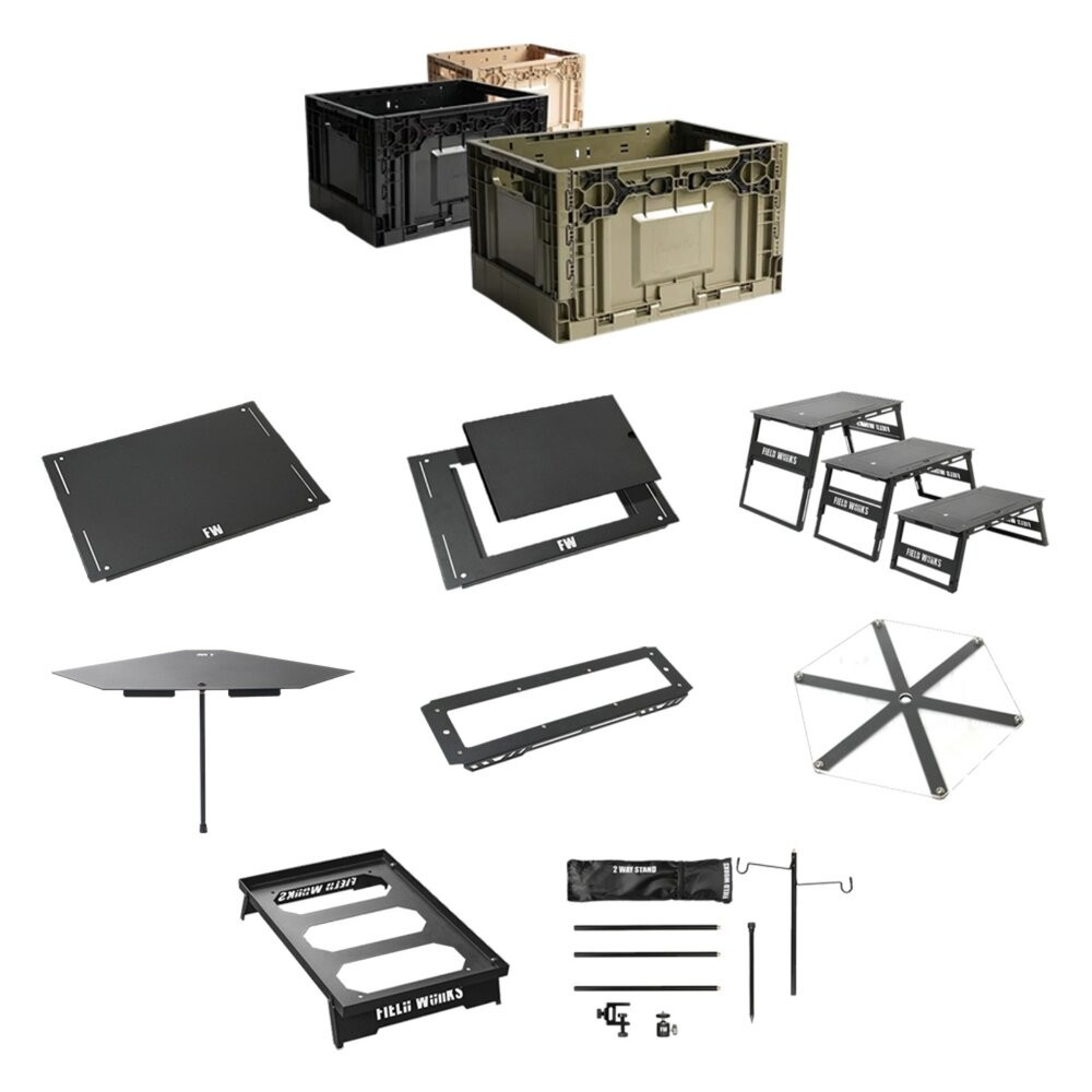 Campingbar 狂派箱 收納箱 裝備箱 50L 鐵件 露營 逐露天下-細節圖2