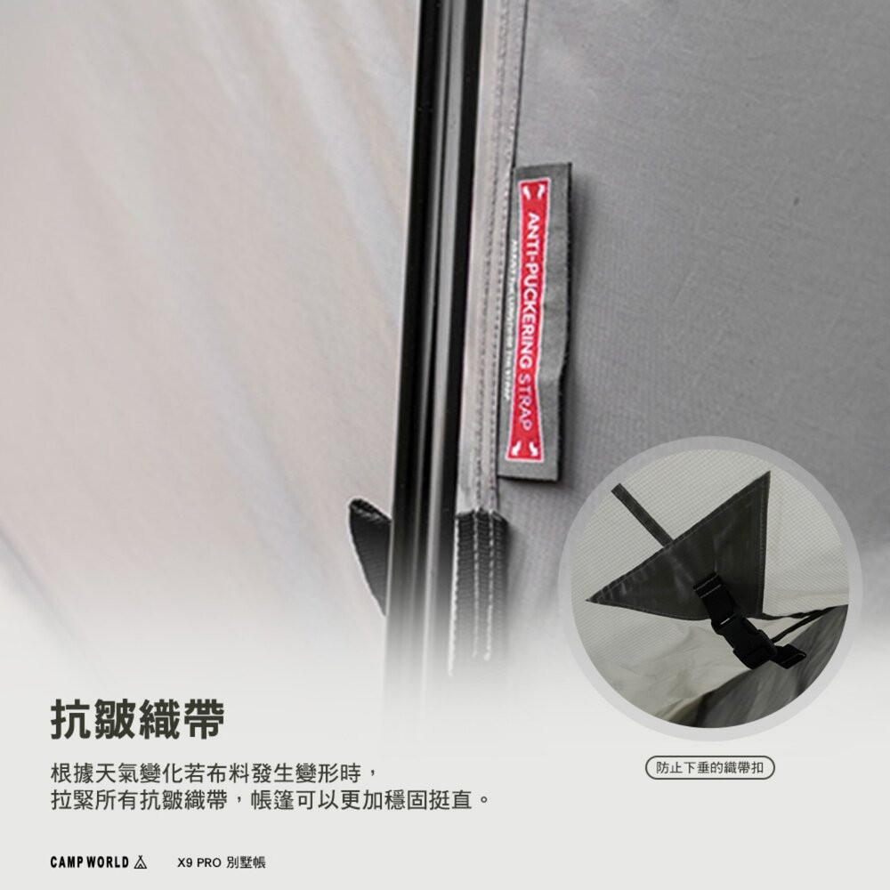 KZM X9 PRO 別墅帳 客廳帳 帳篷 一房一廳 露營 逐露天下-細節圖8