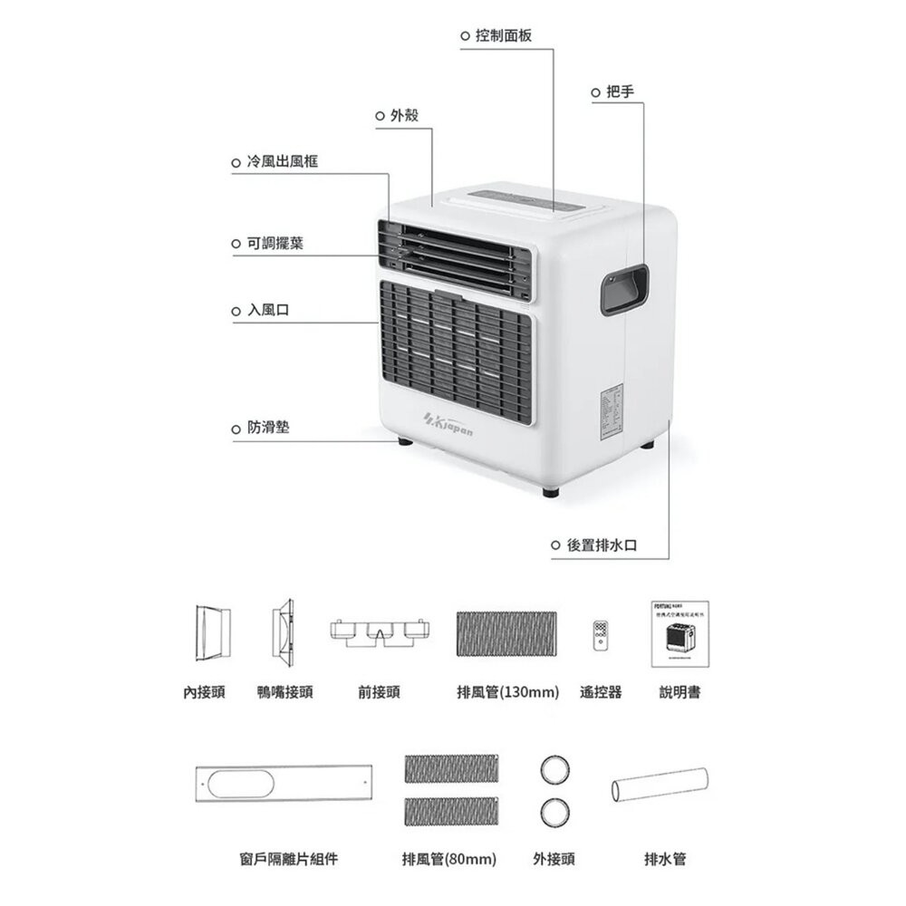 SK Japan 小冰塊 戶外露營移動式冷氣 戶外冷氣 空調 露營 逐露天下-細節圖10