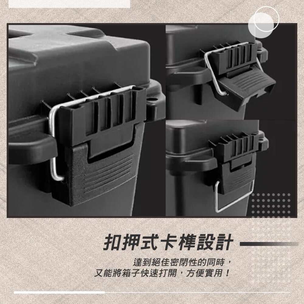 CAMPINGBAR 輕量民用版彈藥箱 買大送小 收納箱 裝備箱 工具箱 露營 逐露天下-細節圖8