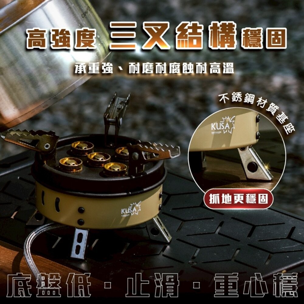 KUSA 烈焰五星爐 KA-CM66 瓦斯爐 卡式爐 爐具 露營 逐露天下-細節圖5