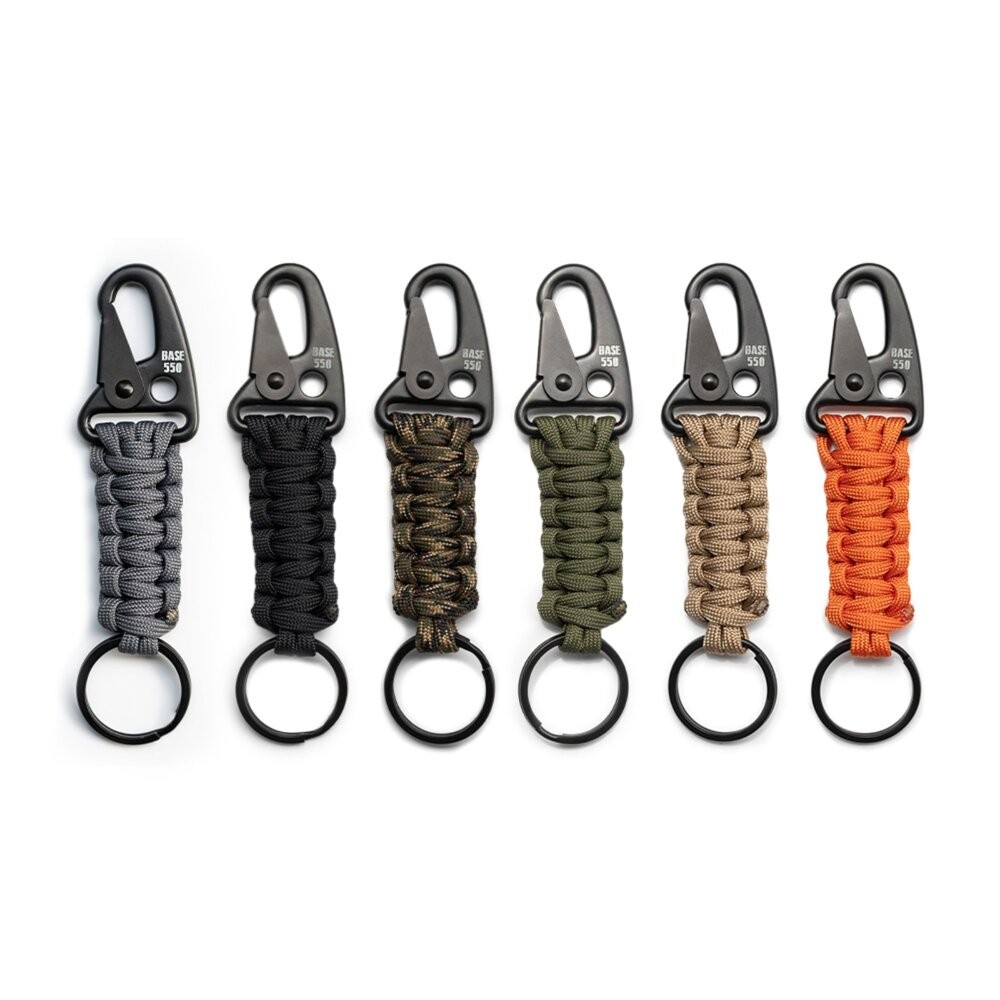 BASE550 單色傘繩鑰匙圈 配件 吊飾 傘繩 鑰匙圈 露營 逐露天下-細節圖2