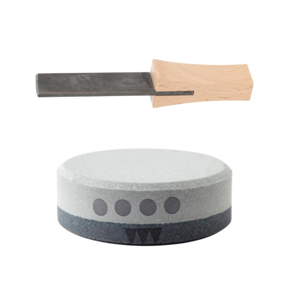 Gränsfors 瑞典 斧頭磨刀石 手持式 圓餅式 便攜 砥石 磨刀石 露營 逐露天下-細節圖2