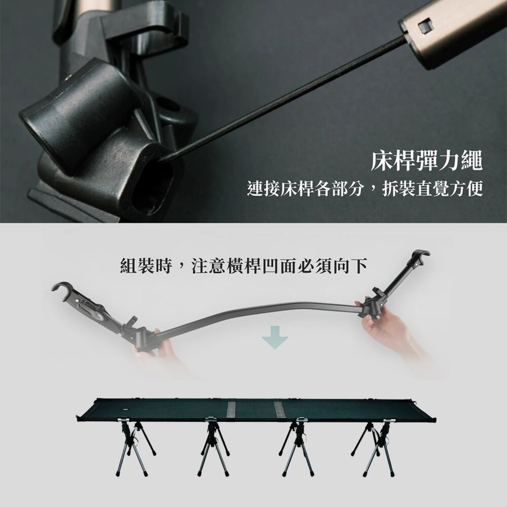 ZAMPURE Ultra 新版行軍床 78cm 66cm 單人床 露營 逐露天下-細節圖9