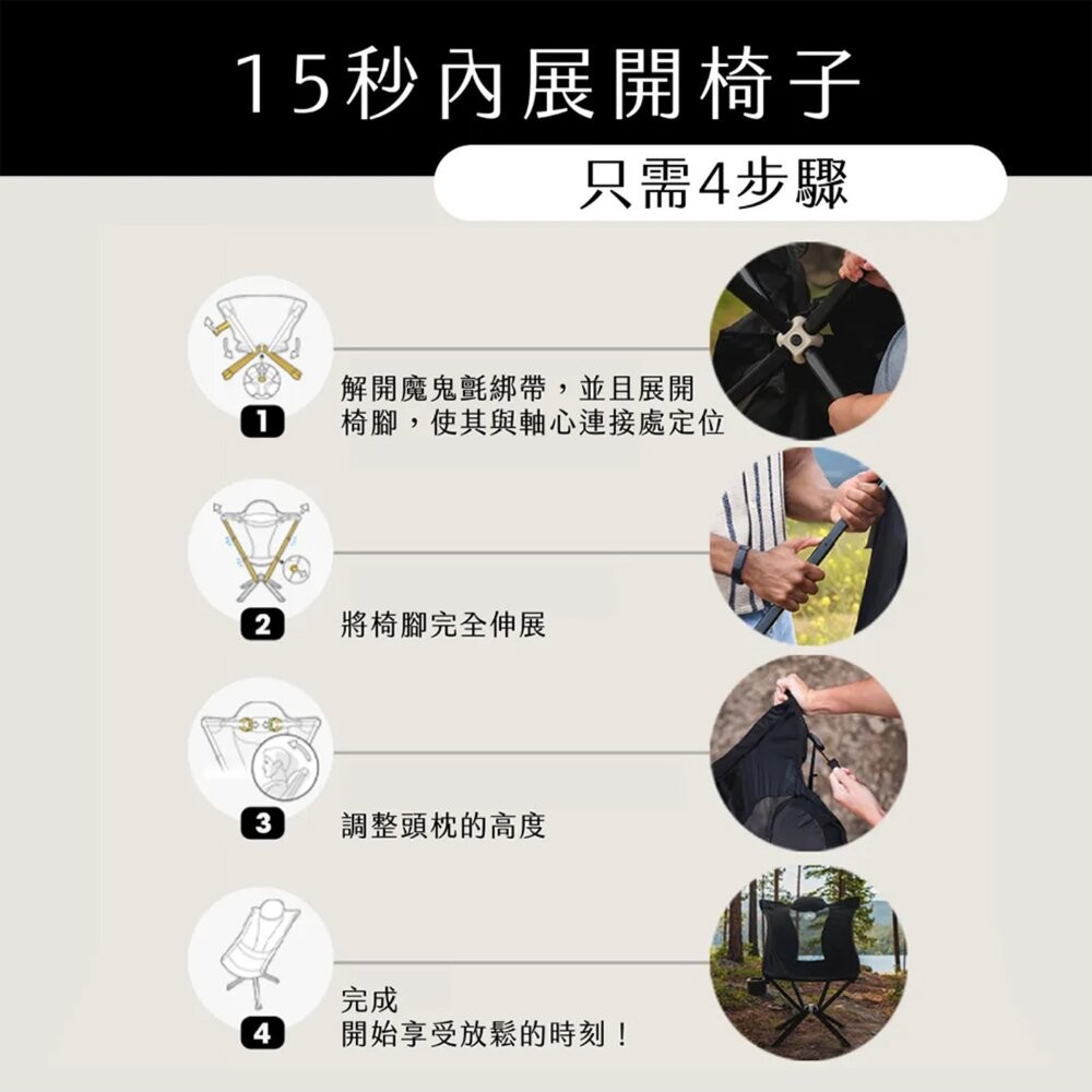 CLIQ 美國 EPIQ Lounge 高背椅 戶外椅 高背椅 露營椅 露營 逐露天下-細節圖8