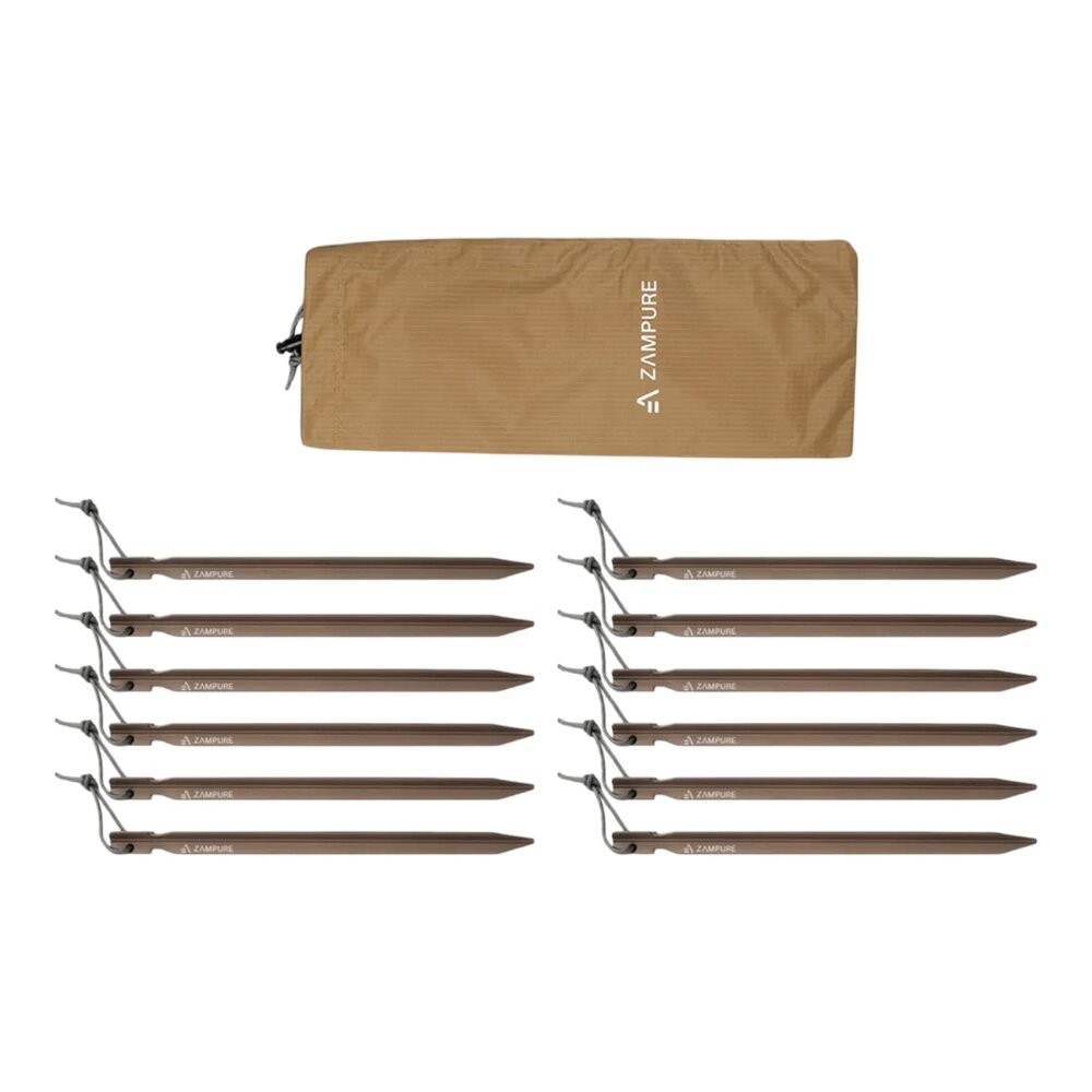 ZAMPURE 輕量鋁合金Y型營釘 營繩 營槌 營錘 營 露營釘 營釘組 地釘 營釘 露營-細節圖2