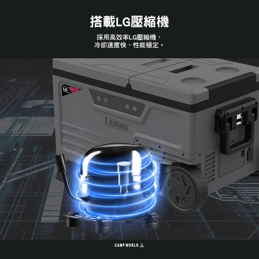 CLAYMORE 行動冰箱 車用冰箱 壓縮機 保冰箱 保冷箱 露營冰箱 冰桶 保冰桶 露營 逐露天下-細節圖6