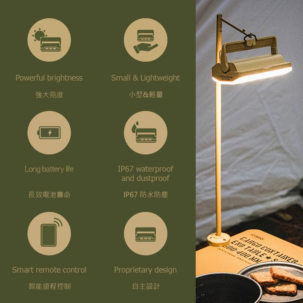 CARGO 工業風超輕量LED露營燈PRO 燈 照明燈 野營燈 帳篷燈 露營燈 露營 逐露天下-細節圖3