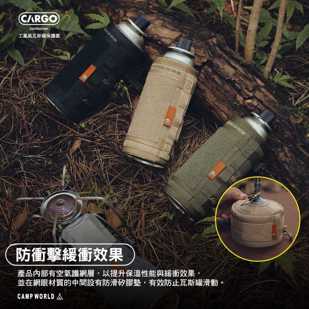 CARGO 工業風高山瓦斯罐保護套 瓦斯罐套 露營裝備 露營收納 收納 收納袋 露營 逐露天下-細節圖7