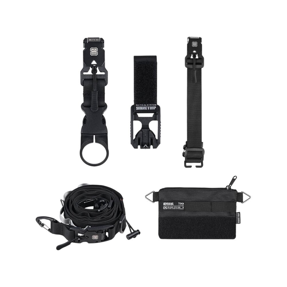 山趣 ST-05 戰術水瓶掛扣 快拆磁吸子扣 衣物收納掛繩 多功能任意帶套裝 露營裝備 露營 逐露天下-細節圖2