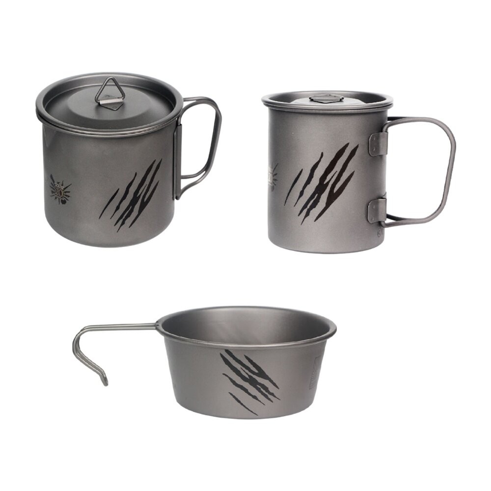 野樂 魔物獵人20周年系列 馬克杯 雪拉杯 杯子 杯 鈦杯 露營杯 露營杯子 雪拉 露營 逐露天下-細節圖4