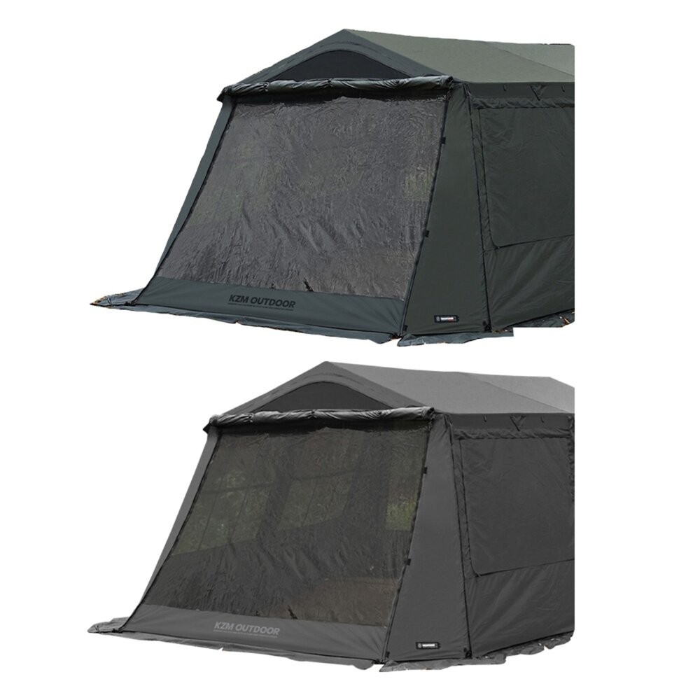 KZM 工業風奧斯卡4人帳 專用TPU掛窗 軍綠 灰色 帳篷 客廳帳 露營帳篷 露營 逐露天下-細節圖2
