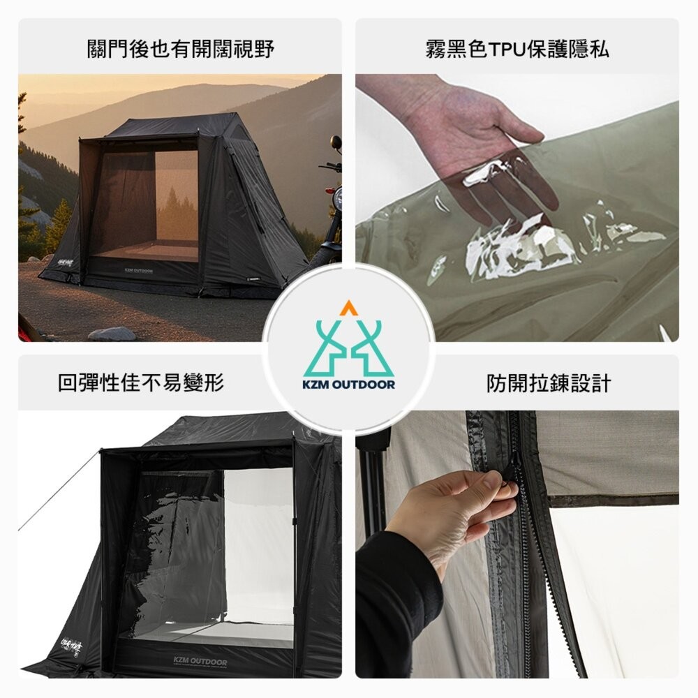 KZM 工業風奧斯卡騎士帳專用TPU掛窗 帳篷 露營帳篷 單人帳篷 登山帳篷 露營帳 野餐帳 睡帳 露營 逐露天下-細節圖3
