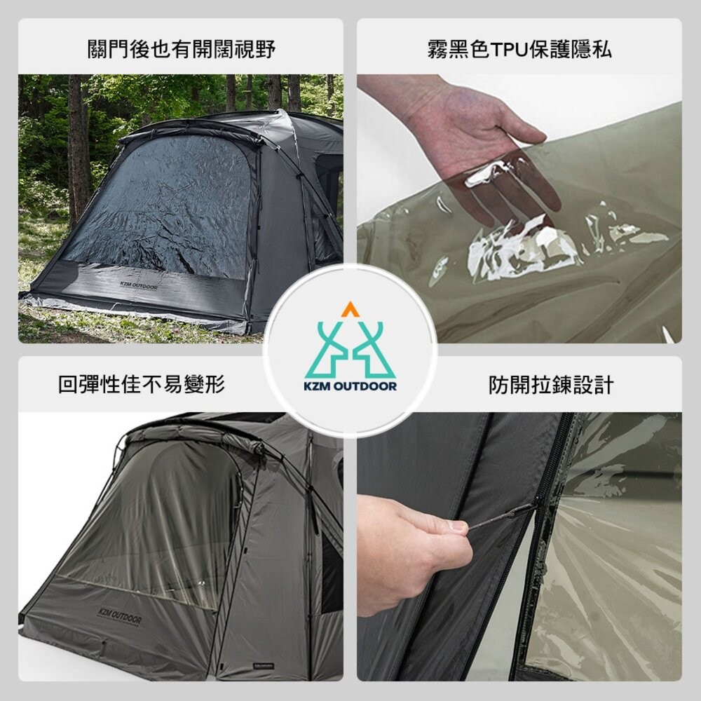 KZM ATTICA X 阿提卡豪華別墅帳專用TPU掛窗 帳篷 露營帳篷 登山帳篷 露營帳 客廳帳 露營 逐露天下-細節圖3