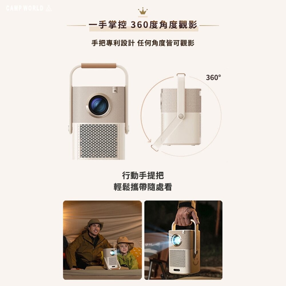 YABER 旗艦款 金沙 隨身投影機 T2 GTV 房間投影機 4k投影機 小型投影機 露營 逐露天下-細節圖7