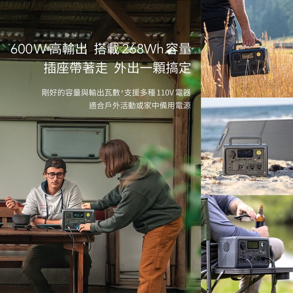 蔚藍 BLUETTI EB3A 戶外行動電站 行動電源 戶外電源 移動電源 露營電源 露營電池 露營 逐露天下-細節圖5
