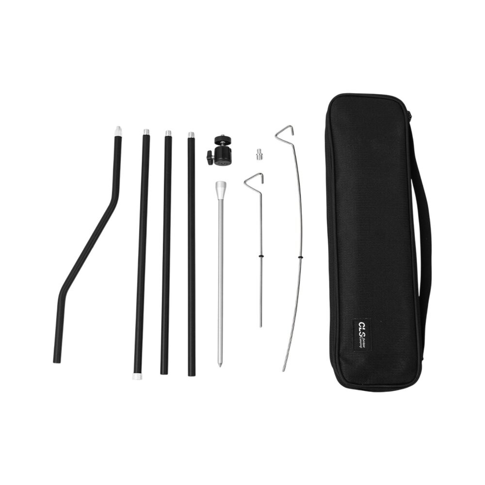 CLS 高度可調鋁合金燈架 1/4螺牙 露營燈架 燈柱 露營裝備 露營燈 照明燈 擺攤燈 野營燈 露營 逐露天下-細節圖2