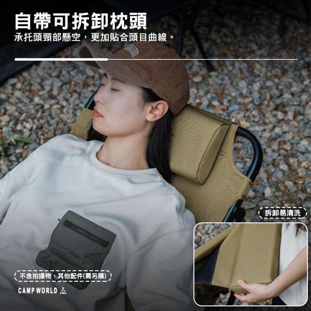 山趣 ST-05 六段調節躺椅 逐暮黑 戰鷹沙 折疊椅 露營椅 露營椅子 椅子 椅 高背椅 露營 逐露天下-細節圖11