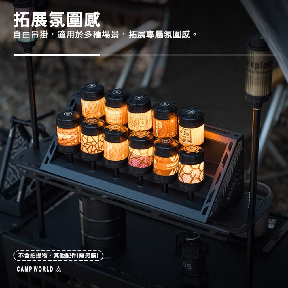 山趣 ST-05 19燈配件 19燈 燈盒 展示盒 燈 照明燈 露營燈 擺攤燈 led 野營燈 營燈 露營 逐露天下-細節圖5