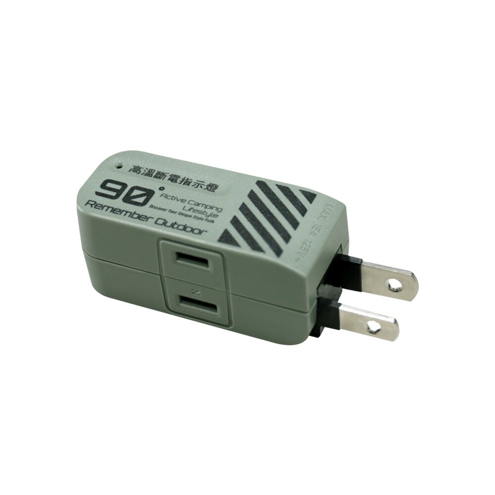 樂活不露 2口2PIN 4口2PIN 90度旋轉壁插擴充壁插 延長線 露營用品 動力線 動力延長線 露營 逐露天下-規格圖9