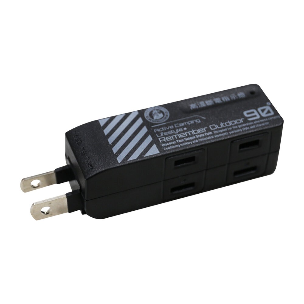 樂活不露 2口2PIN 4口2PIN 90度旋轉壁插擴充壁插 延長線 露營用品 動力線 動力延長線 露營 逐露天下-規格圖9