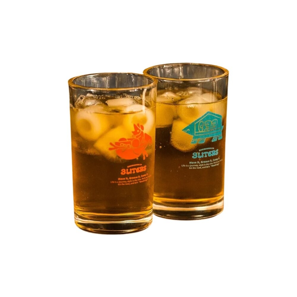 3000 X 3LITERS 行軍床任務組 玻璃酒杯 藍色 紅色 杯子 杯 露營杯子 露營餐具 露營杯 露營 逐露天下-細節圖2