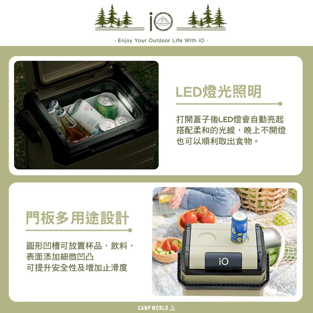 IO 探索者系列行動冰箱G系列 探索者 10L 18L 移動冰箱 快速製冷 露營 逐露天下-細節圖6
