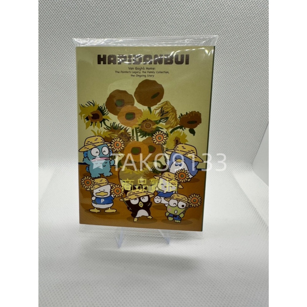 日本限定 梵谷展 SAN-X Rilakkuma 拉拉熊 懶懶熊 三麗鷗男團 酷企鵝 方巾/便條紙/鑰匙圈-規格圖6