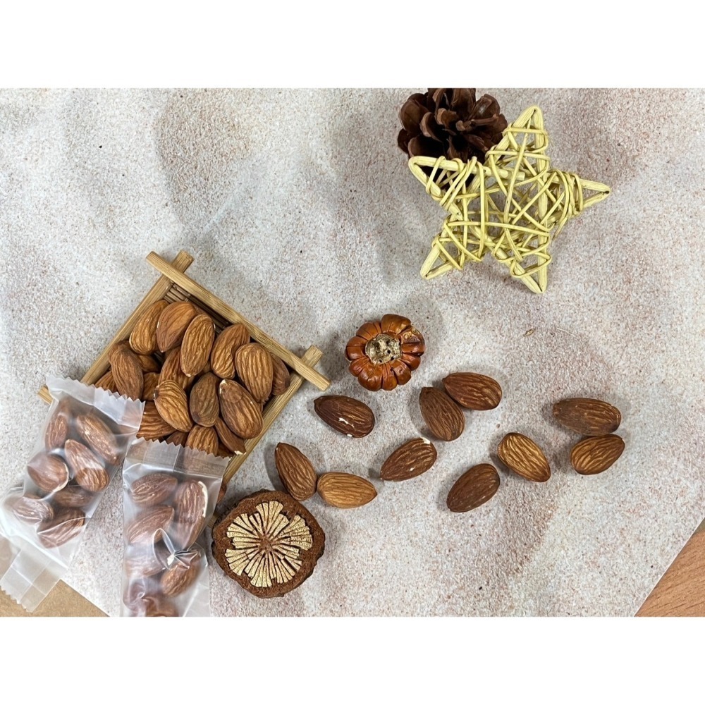 掌櫃食堂_現烤原味杏仁果 200公克裝獨立10公克小包 【桃園嚴選】-細節圖2