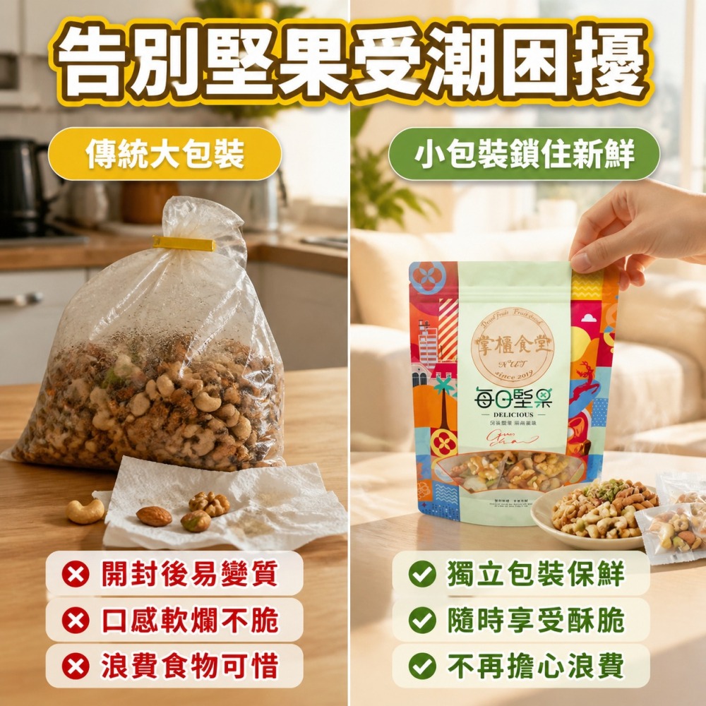 掌櫃食堂_綜合原味堅果200公克裝 【桃園嚴選】-細節圖3