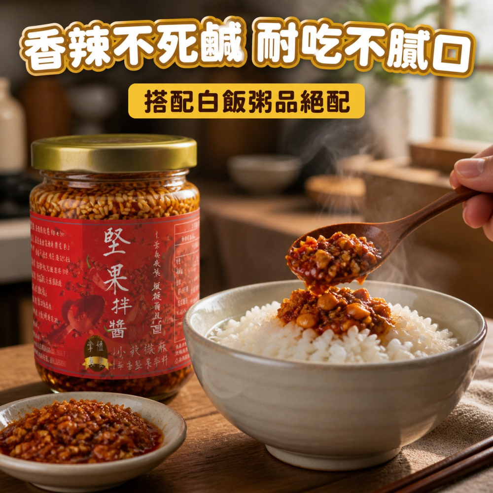 掌櫃食堂-堅果辣拌醬 【桃園嚴選】-細節圖5
