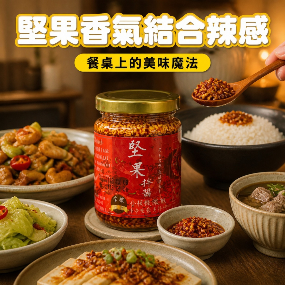 掌櫃食堂-堅果辣拌醬 【桃園嚴選】-細節圖6