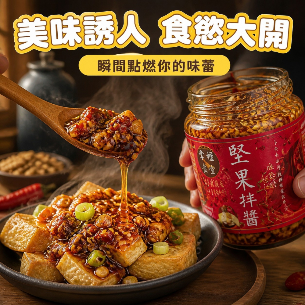 掌櫃食堂-堅果辣拌醬 【桃園嚴選】-細節圖8