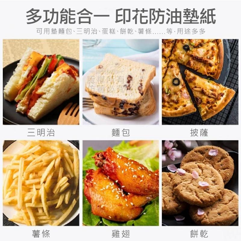 印花吸油墊紙 一紙多用 吸油防黏 吸出食物多餘油脂 放盤子上 裝飾實用 包裝食物 美觀方便 英報設計-細節圖9