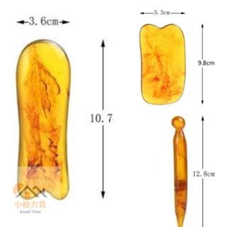 蜜蠟刮痧7件套(絨布套) 美容 刮痧 按摩 刮痧器 刮痧按摩板 撥筋棒 按臉棒 美容棒 刮痧板 刮痧-細節圖5