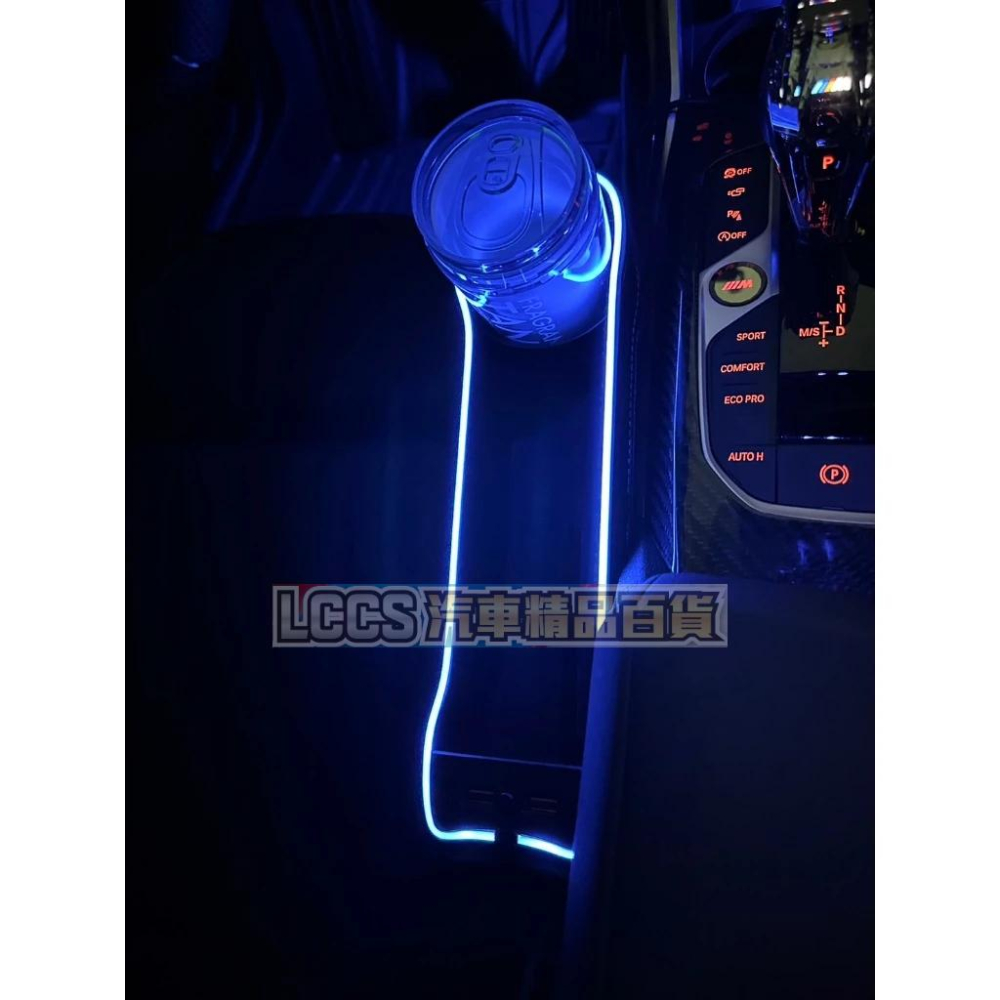 現貨 新款LED幻彩氣氛燈+雙USB街頭座椅隙縫收納盒 氣氛燈 收納盒 通用型車載收納盒-細節圖3
