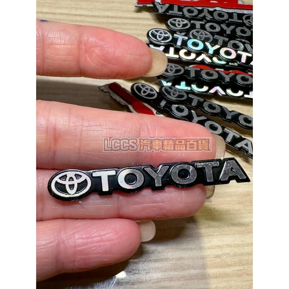 台灣現貨 TOYOTA  鋁製汽車小標  車貼 汽車貼紙 隨意貼 內裝儀表板方向盤貼Altis-細節圖3