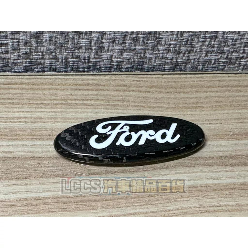 現貨 福特  FORD碳纖維方向盤標  正卡夢方向盤飾蓋  方向盤裝飾貼-細節圖2