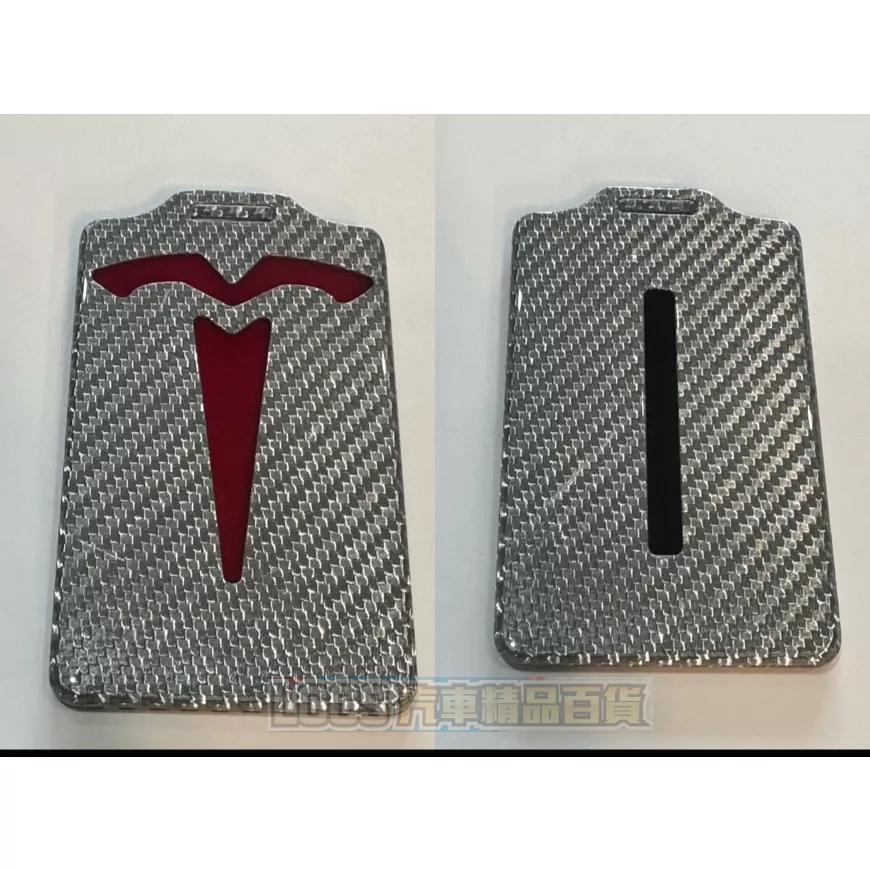台灣現貨 Tesla 特斯拉 Model 3/S/X /Y碳纖維正卡夢鑰匙包 卡片鑰匙殼-細節圖8