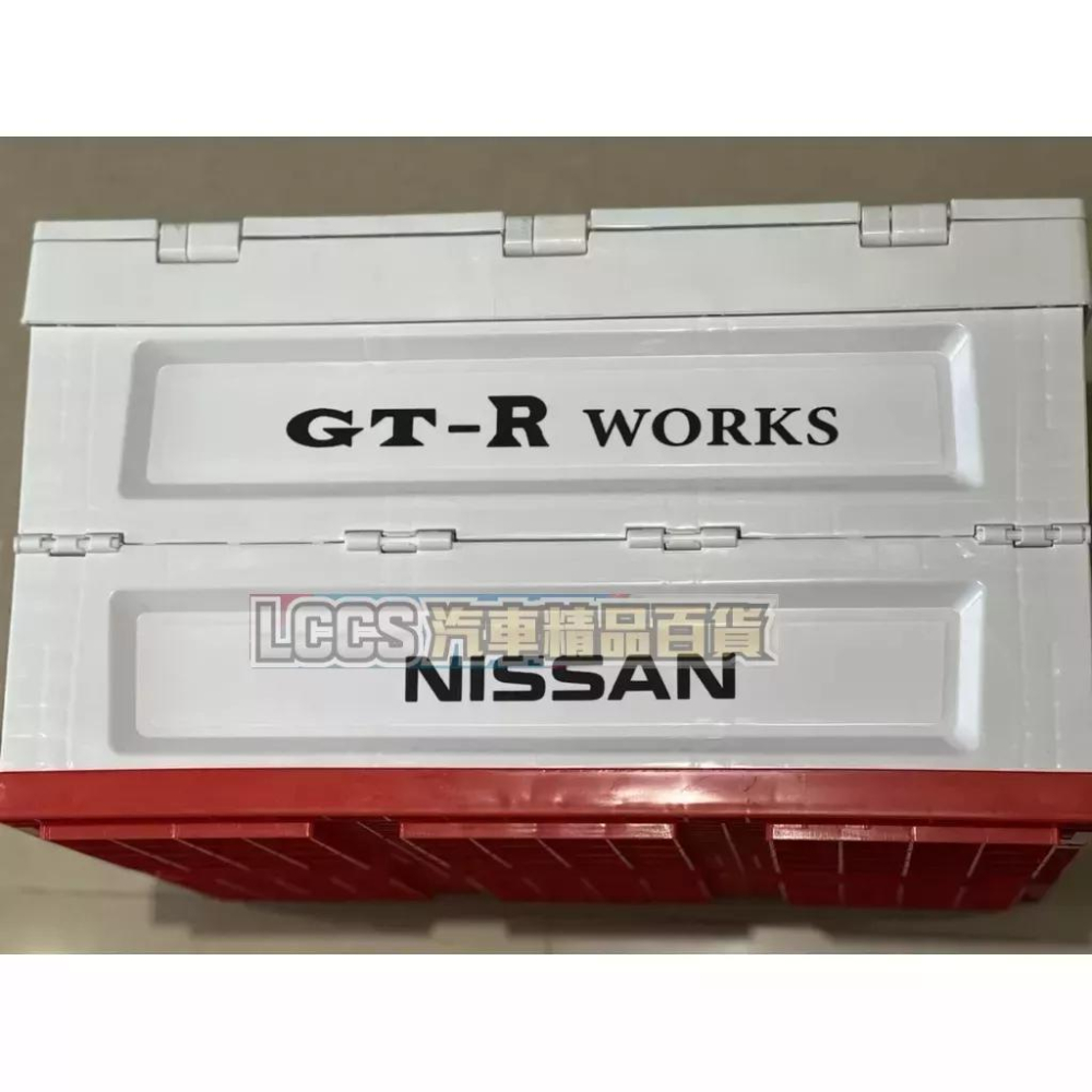 台灣現貨 Nissan Nismo白色塗裝折疊式收納盒 摺疊箱 整理箱-細節圖6