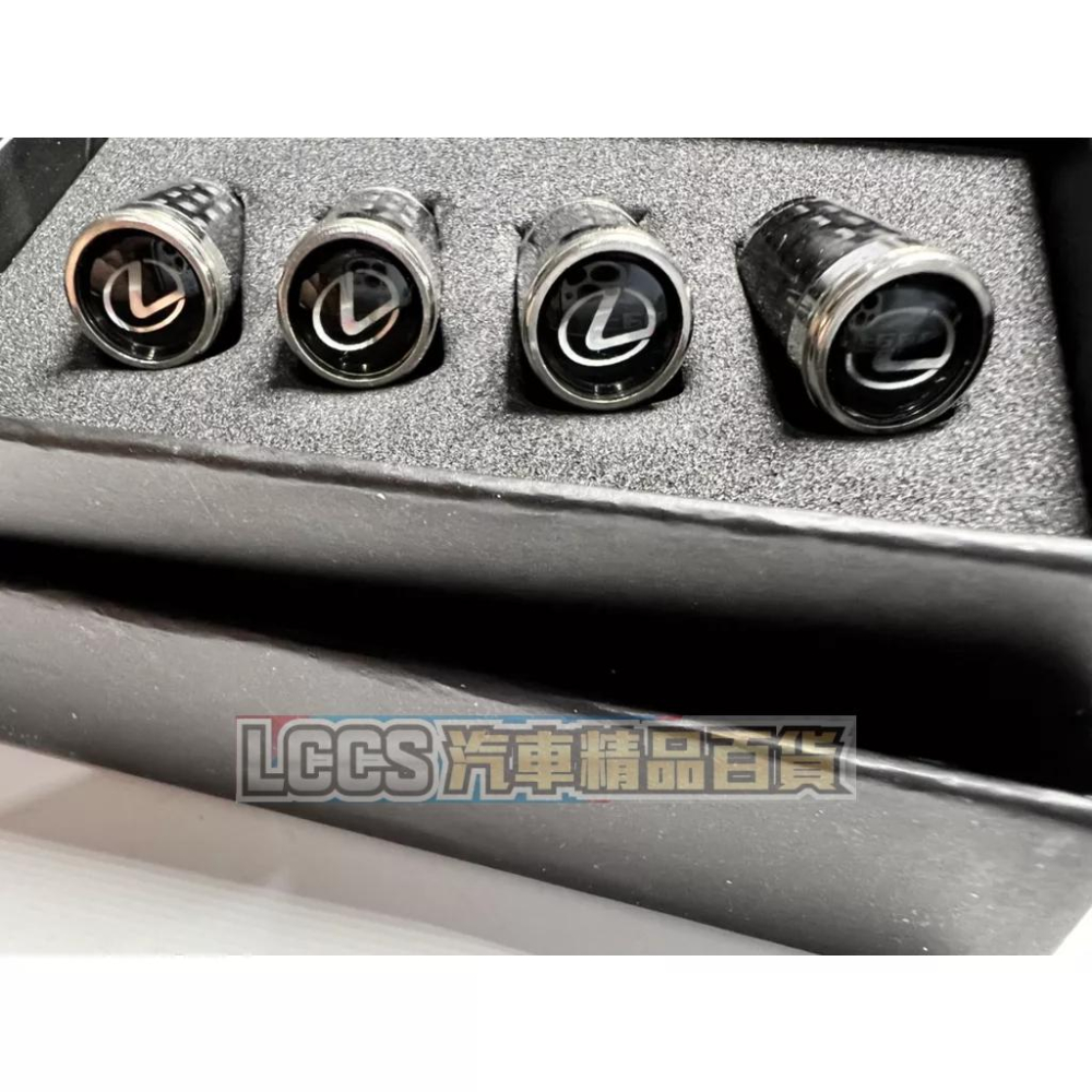 現貨 Lexus車系通用鋅合金包覆真碳纖維氣嘴蓋 IS ES RX LS LM NX CT-細節圖3
