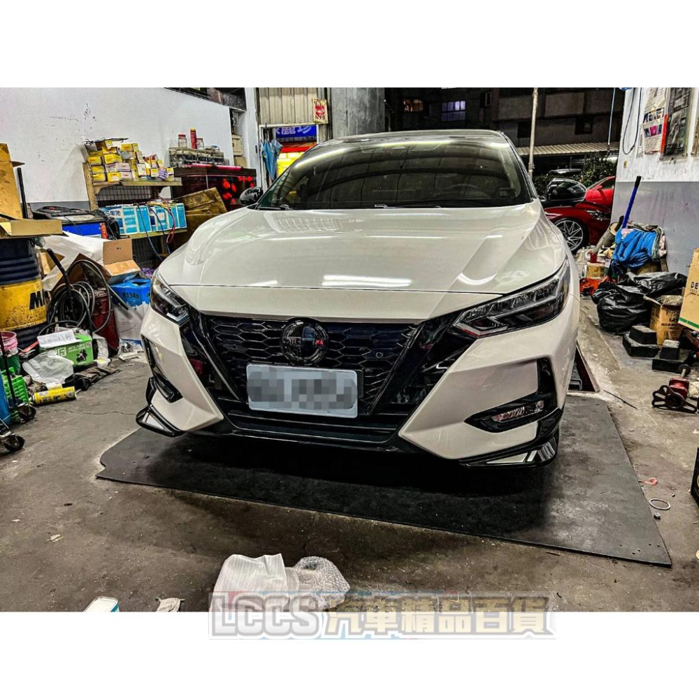 台灣現貨 Nissan Sentra B18東風日產原廠空力套件 下巴 側裙 尾翼 Nissan Sentra B18-細節圖2