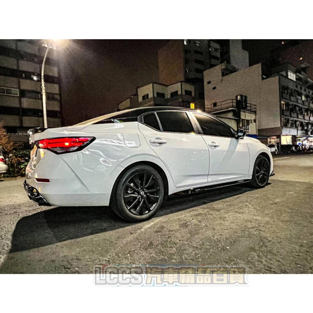 台灣現貨 Nissan Sentra B18東風日產原廠空力套件 下巴 側裙 尾翼 Nissan Sentra B18-細節圖5